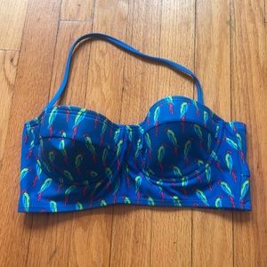 Parrot printed Bikini Top